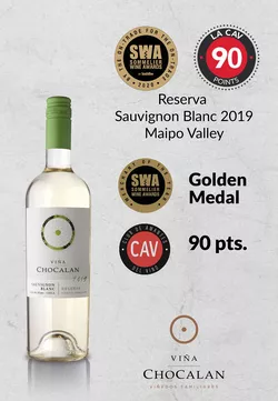 Chocalán Reserva Sauvignon Blanc 2023, 750ml