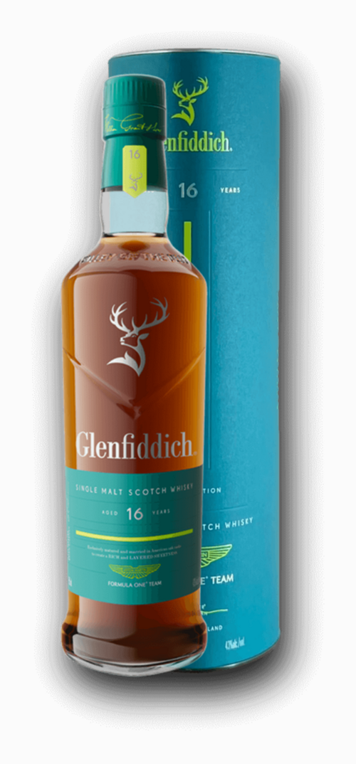 Glenfiddich 16YO F1 Team Aston Martin 43% 0,7L