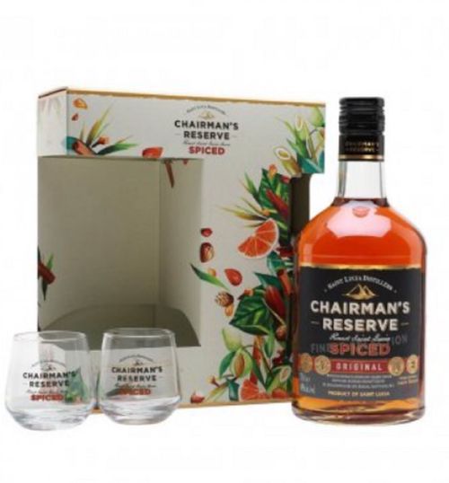 Chairman's Reserve Spiced 0,7l 40% + 2x sklo GB