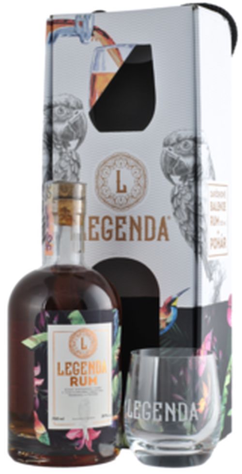 Legenda Rum + 1 Pohár 38% 0,7L