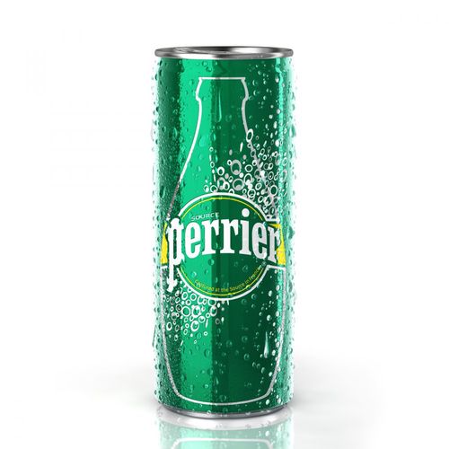 PERRIER Mineral voda perlivá Plech 0,25l Plech