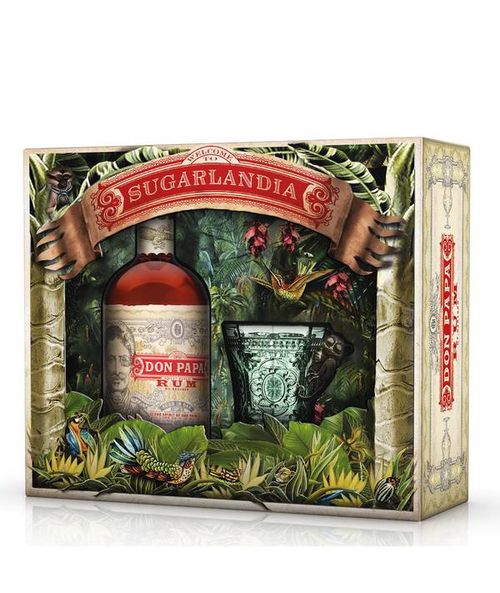Don Papa Gift Box 40,0% 0,7 l