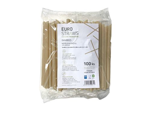 Bambusová brčka na Bubble Tea 100ks