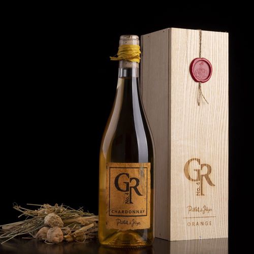Piálek & Jäger Chardonnay Grand reserva No.4 ORANGE (Sklo) Pozdní sběr 2015 0,75l 13% Dřevěný box