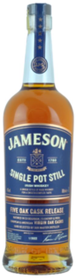 Jameson Single Pot Still Five Oak Cask Release 46% 0,7L