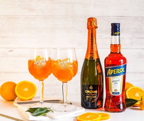 Aperol Aperitivo 0,7l 11% & Cinzano Pro-Spritz 0,75l 11,5%