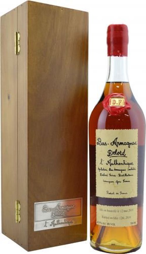 Armagnac Delord Authentique 0,7l 46% Dřevěný box