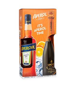Aperol + Cinzano Pro-Spritz Gift Box 11,26% 1,45 l