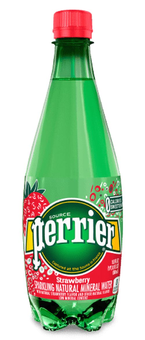 PERRIER Strawberry Mineral voda perlivá 0,5l PET