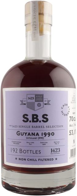 S.B.S Guyana 21y 1990 0,7l 53,1% GB L.E. / Rok lahvování 2020