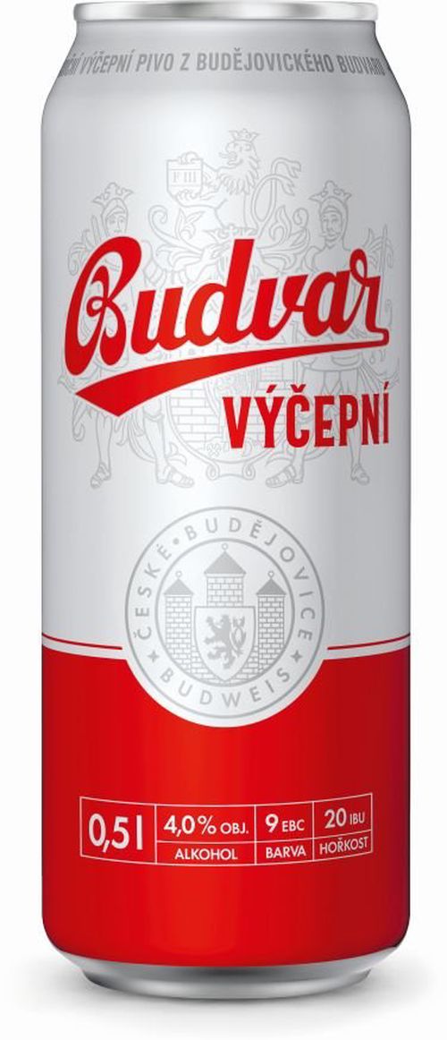 Budweiser Budvar Světlý Výčepní 9,9° 6×0,5l 4% Plech