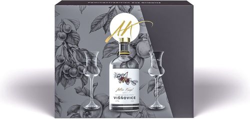 Anton Kaapl Višňovice 0,5l 47% + 2x sklo GB