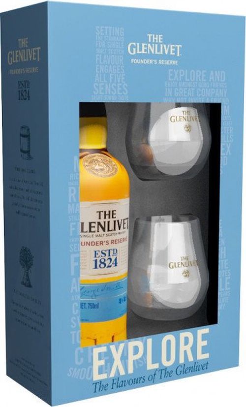 Glenlivet Founder's Reserve 0,7l 40% + 2x sklo GB