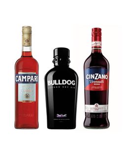 Zvýhodněný set Negroni = Campari + Bulldog Gin + Cinzano Rosso