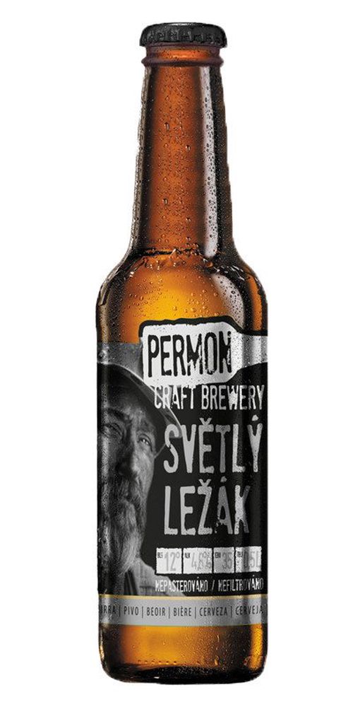 Permon světlý ležák 12° 0,5l 4,6%