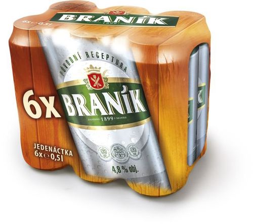 Braník Jedenáctka 11° 6×0,5l 4,8%