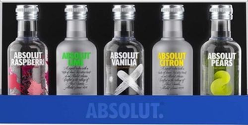 Absolut Mini Set 40% 5x0,05l