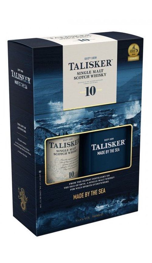 Talisker 10y 0,7l 45,8% GB + Placatka