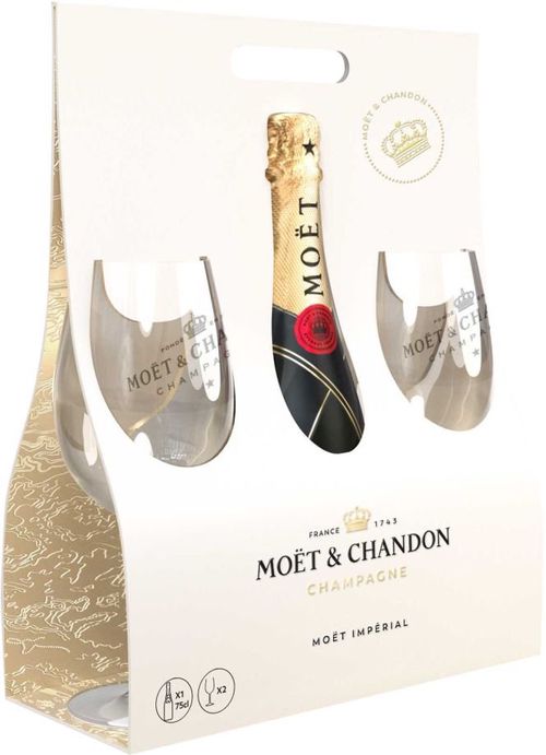 Moët & Chandon Impérial Brut 0,75l 12% + 2x sklo GB