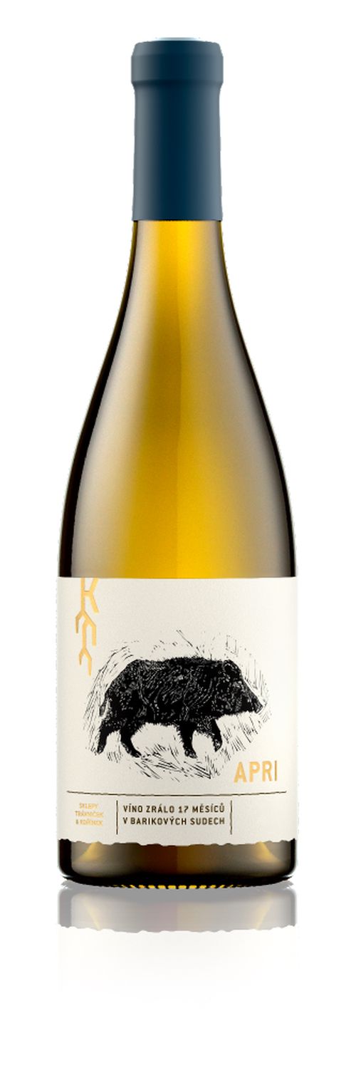 Trávníček & Kořínek Chardonnay APRI MAGNUM Moravské zemské víno 2015 1,5l 13,5%