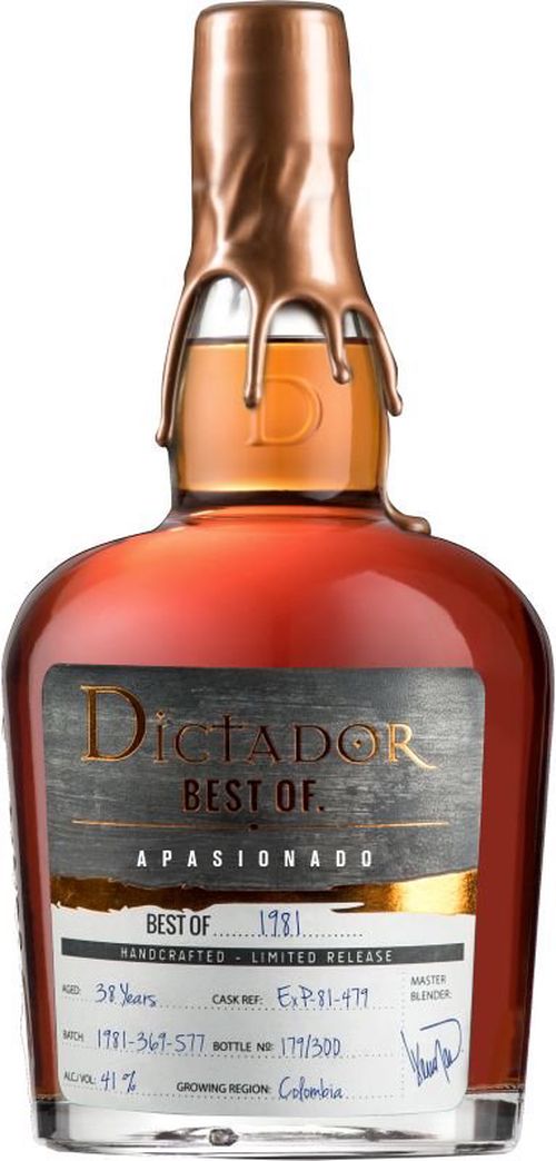 Dictador The Best of 36y 1981 0,7l 41% L.E. / Rok lahvování 2019