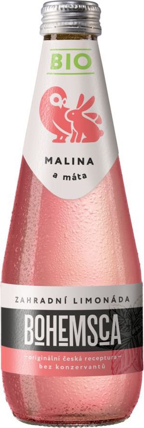 Bohemsca Bio Malina a Máta 0,33l