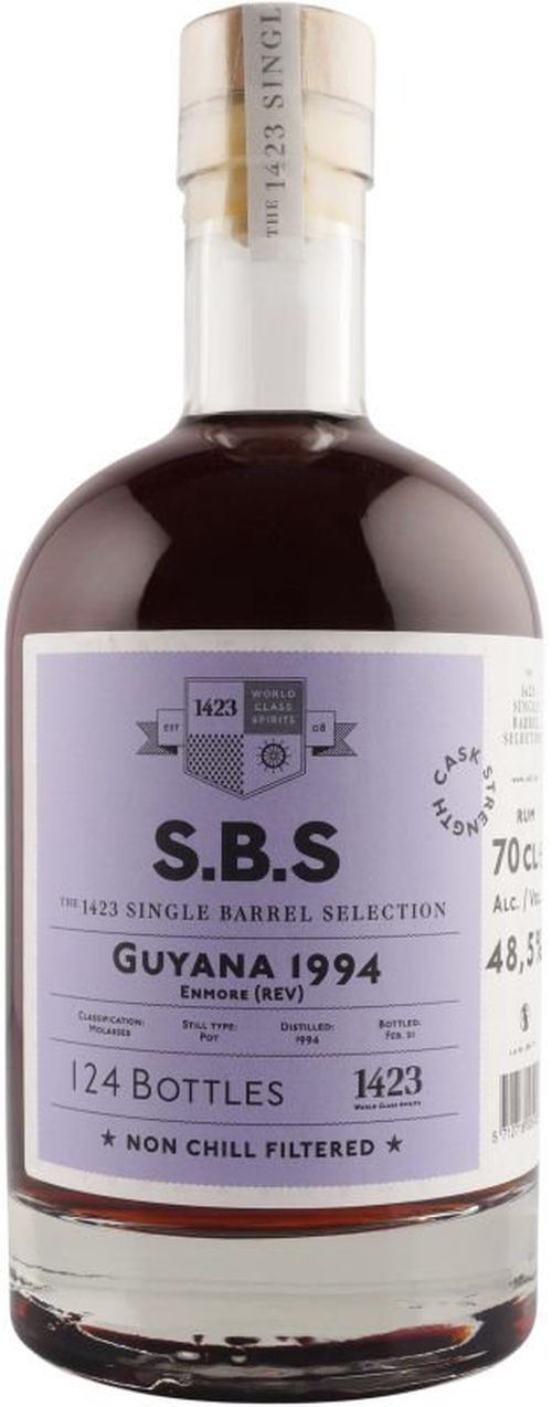 S.B.S Guyana 1994 0,7l 48,5% GB L.E. / Rok lahvování 2020
