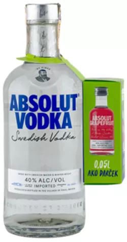 Absolut vodka 40% 0.75L