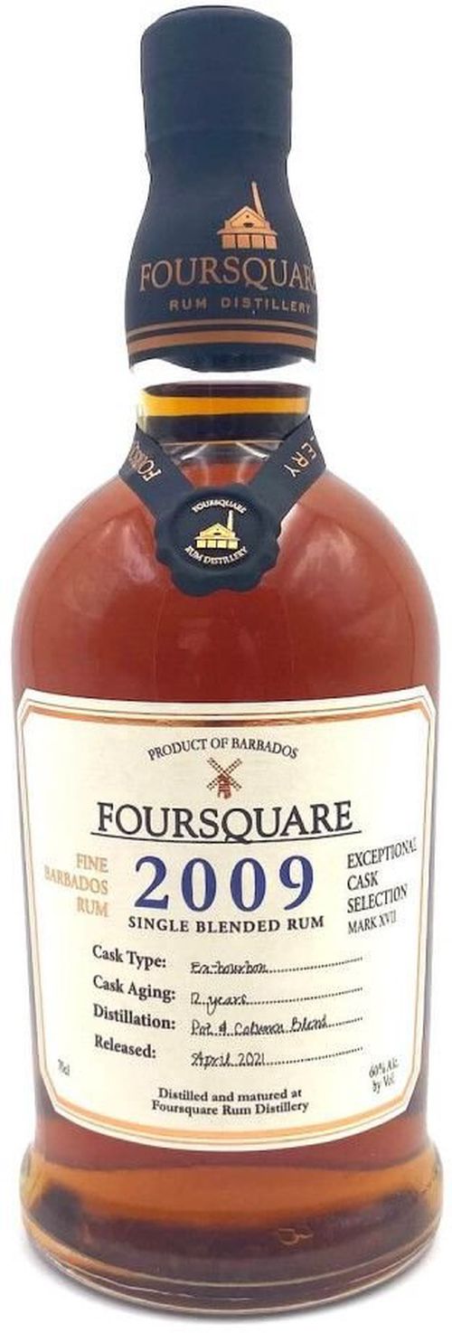 Foursquare Cask Strength Vintage 0,7l 60% / Rok lahvování 2009