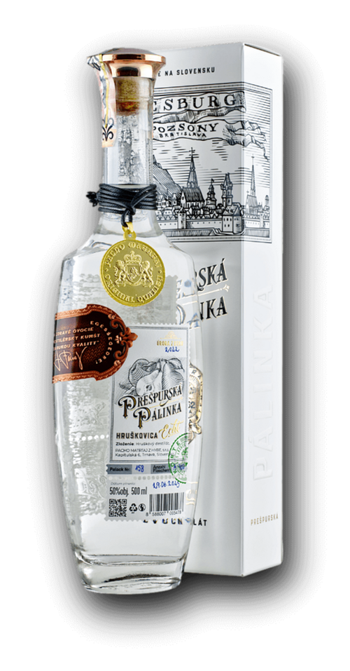 Prešpurská Pálinka Hruškovica 2024 50% 0,5L