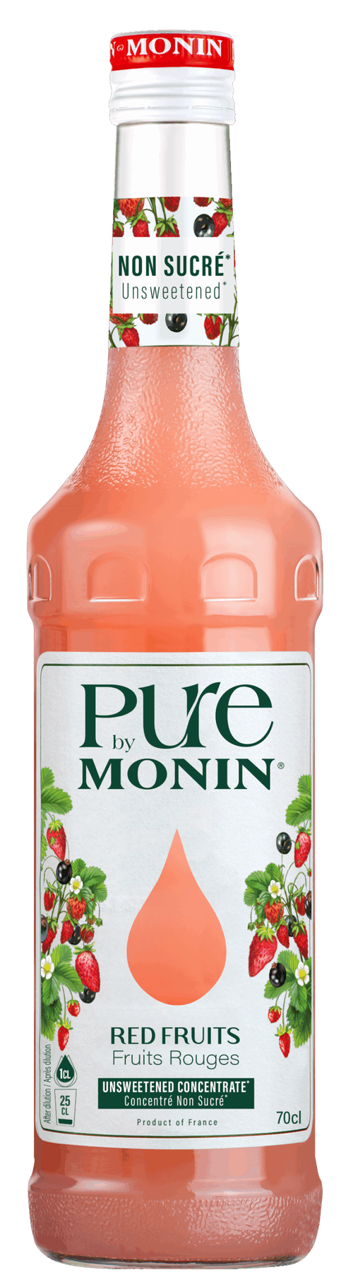 Monin PURE koncentrát Červené plody 0,7l