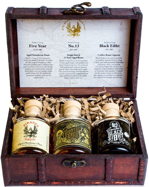 Pirate's Grog  Gift set (25%, 40%, 37.5%) 3×0,05l GB