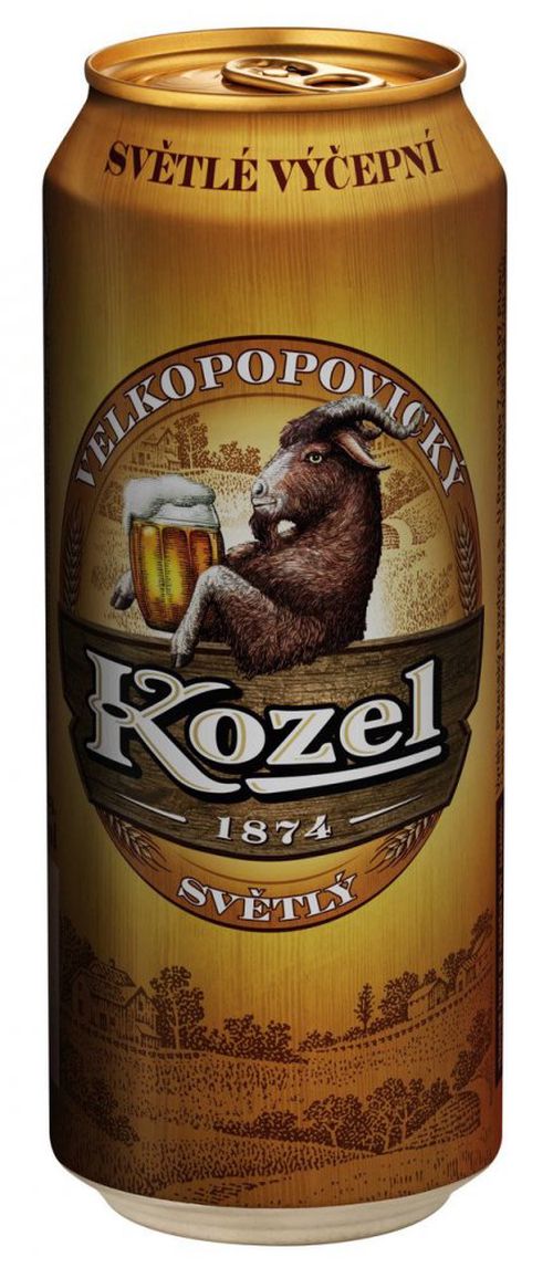 Kozel světlé výčepní 10° 6×0,5l 4% Plech