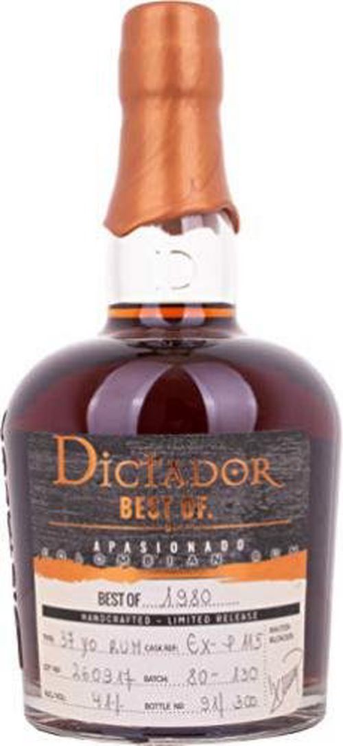 Dictador The Best of 39y 1980 0,7l 41% L.E. / Rok lahvování 2019