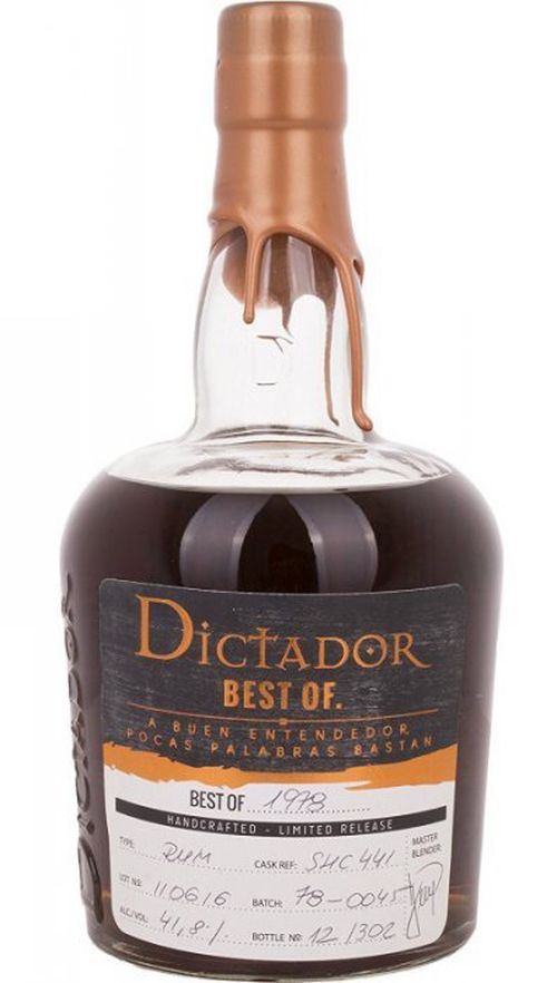 Dictador The Best of 41y 1978 0,7l 41% L.E. / Rok lahvování 2019