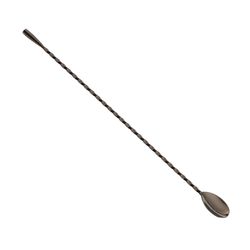 Černá míchací lžička s kulatým zakončením Teardrop 40cm