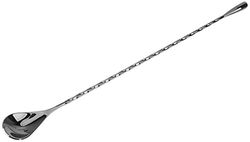 Černá barová lžička Teardrop 30 cm
