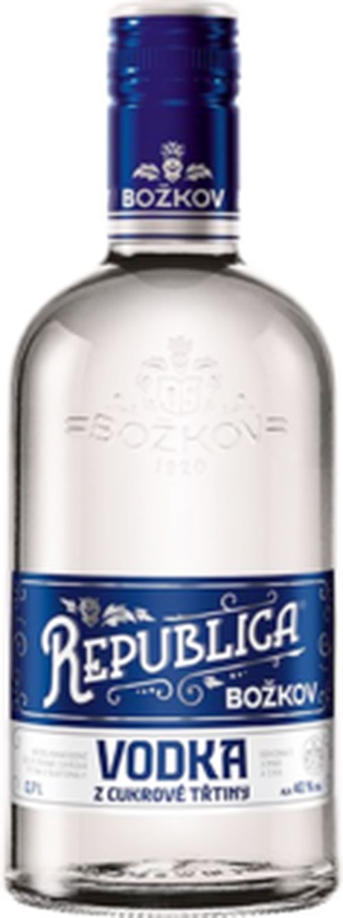 Božkov REPUBLICA Vodka z cukrovej trstiny 40% 0,7L