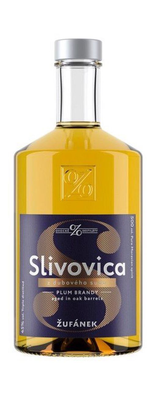 Slivovica Žufánek z dubového sudu 0,5l 45%