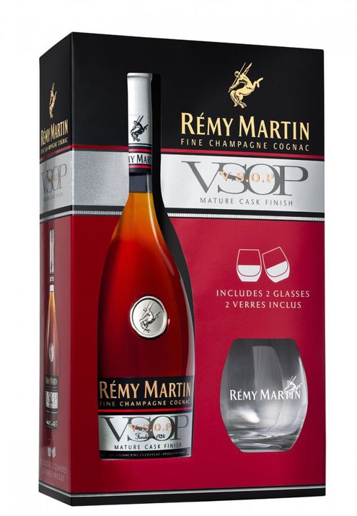 Rémy Martin VSOP 0,7l 40% + 2x sklo GB