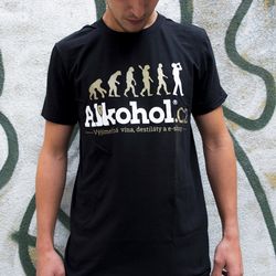 Tričko Alkohol.cz Evoluce XXL