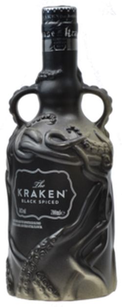 Kraken Black Spiced Keramická fľaša čierna 40% 0,7L