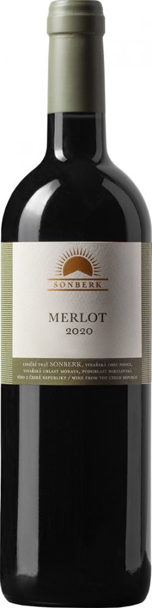 Sonberk Merlot Barrique Výběr z hroznů 2020 0,75l 14%