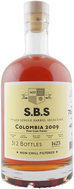 S.B.S Columbia 10y 2009 0,7l 46% L.E. / Rok lahvování 2019