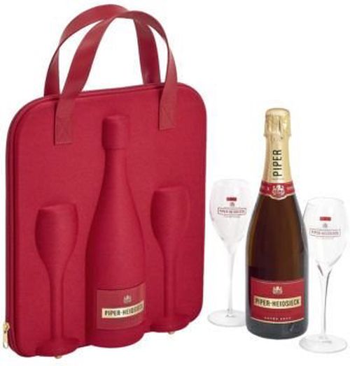 Piper Heidsieck Brut Travel Flute 0,75l 12% + 2x sklo GB