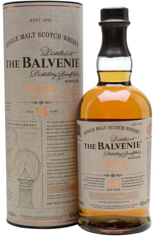 Balvenie Peated Triple Cask 14y 0,7l 48,3% Tuba