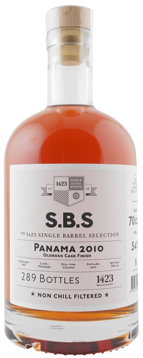 S.B.S Panama 9y 2010 0,7l 54% L.E. / Rok lahvování 2019