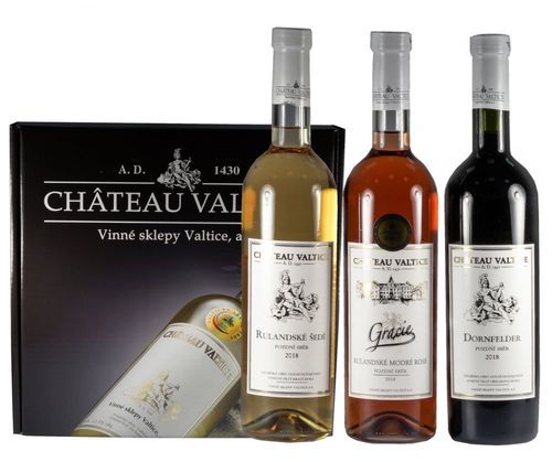 Chateau Valtice Trio Přívlastkové Pozdní sběr 2018 3×0,75l GB