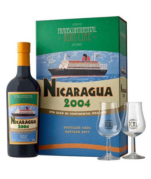 Transcontinental Rum Line Nicaragua 2004 Gift Box 43,0% 0,7 l