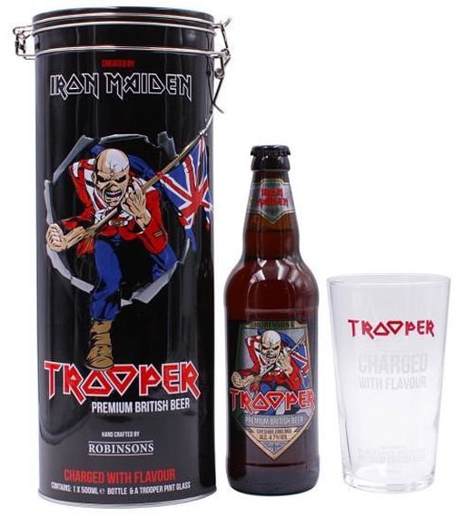 Iron Maiden's TROOPER Beer 12° 0,5l 4,7% + 1x sklo GB